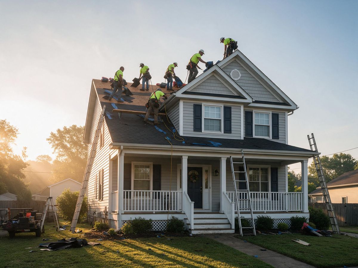 roofing project in Kirkwood, MO